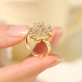Clover Spinning Ring-Size Adjustable