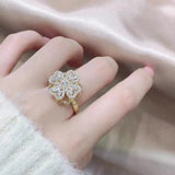 Clover Spinning Ring-Size Adjustable